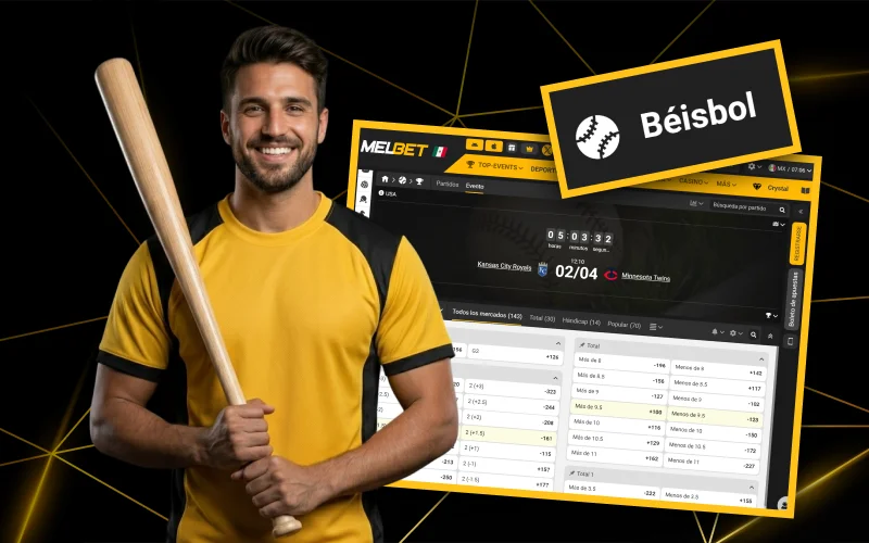 Aprovecha las mejores cuotas en partidos de béisbol en la casa de apuestas Melbet.