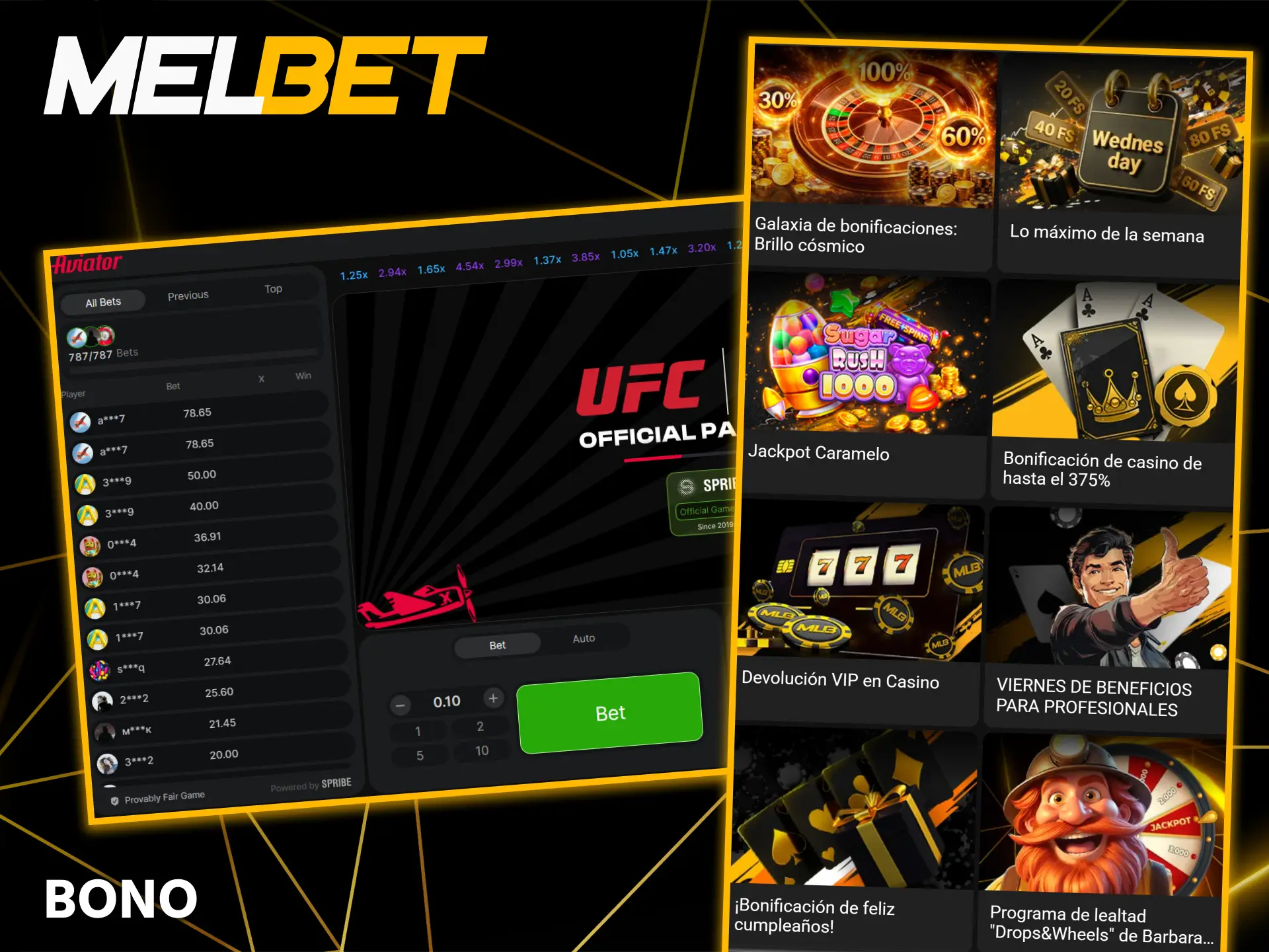 Aproveche el exclusivo bono Aviator en Melbet para multiplicar sus oportunidades de juego con un saldo de bonificación.