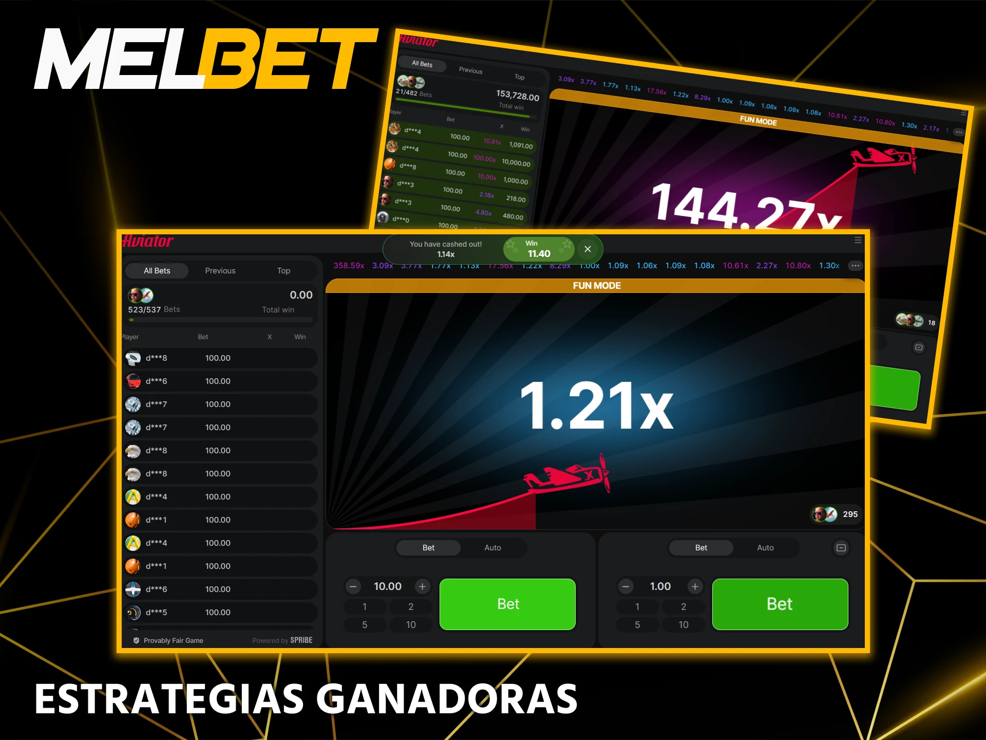 Aplica las mejores estrategias ganadoras para Aviator en Melbet, como la apuesta doble o el retiro automático, en tus sesiones.