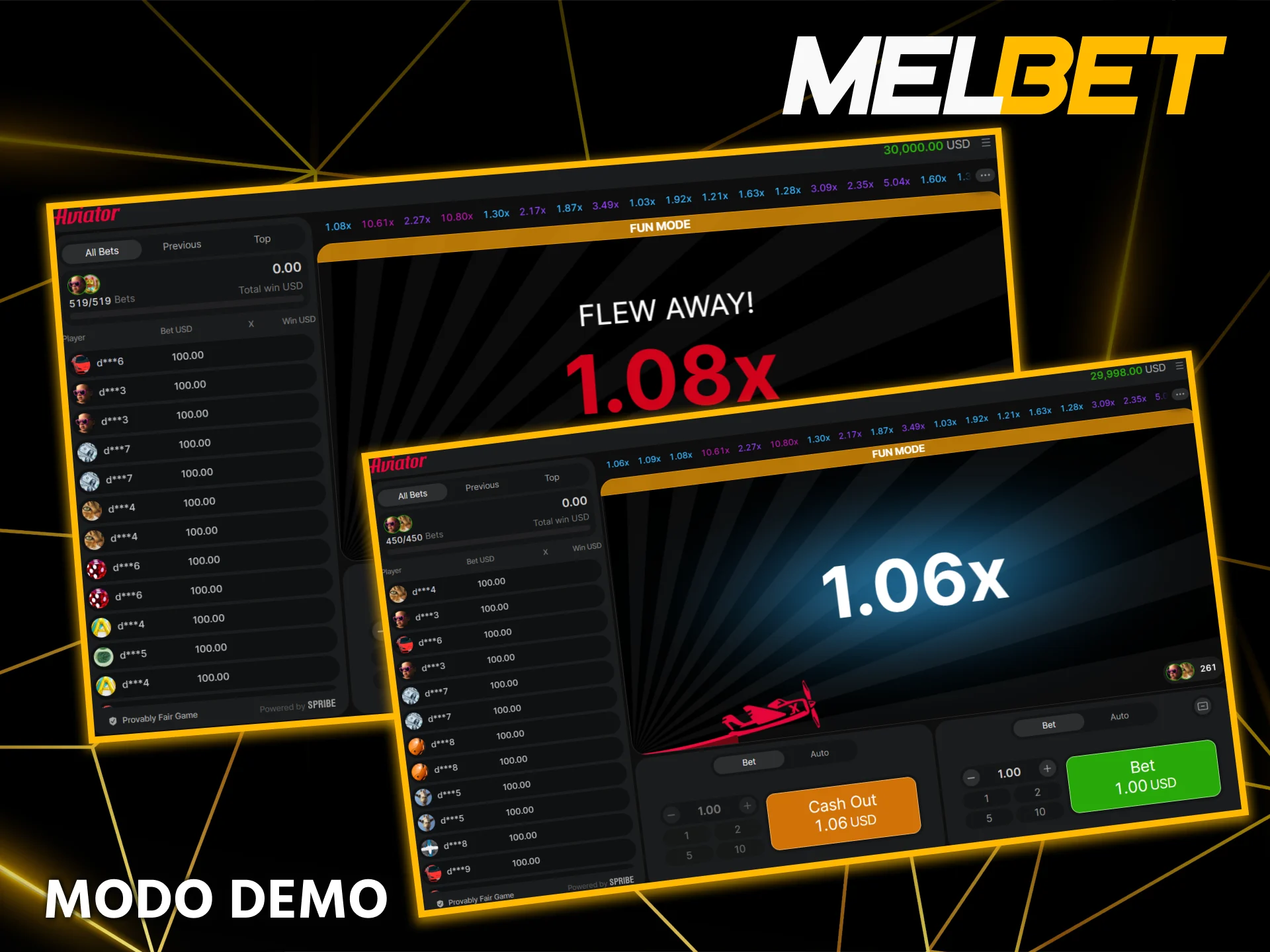 Practica tus vuelos sin riesgo usando el modo demo de Aviator en Melbet con dinero virtual y entrena tus reflejos.
