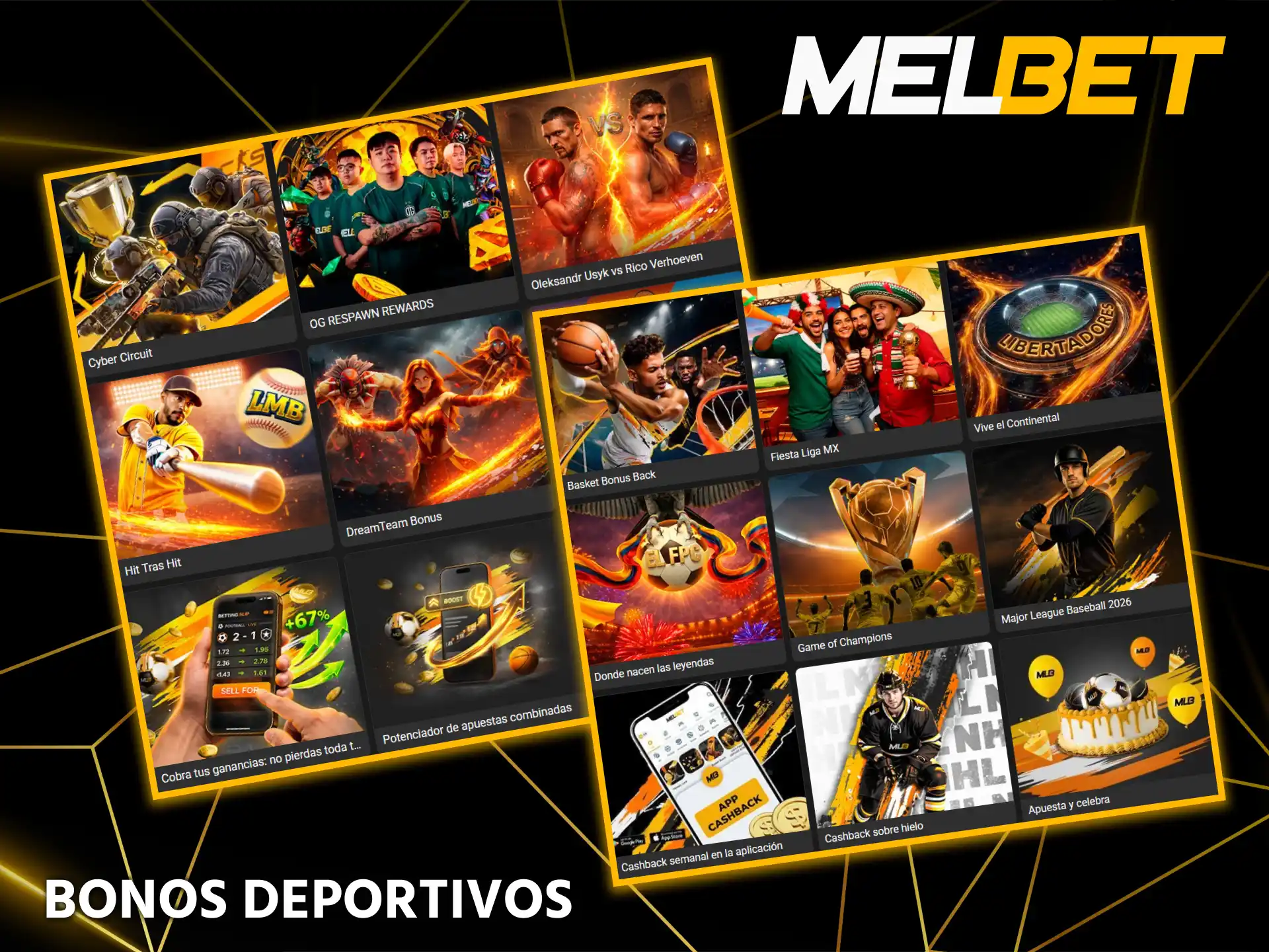 Si prefieres la emoción de los estadios, consulta la sección bonos deportivos de Melbet con excelentes opciones para el público mexicano.